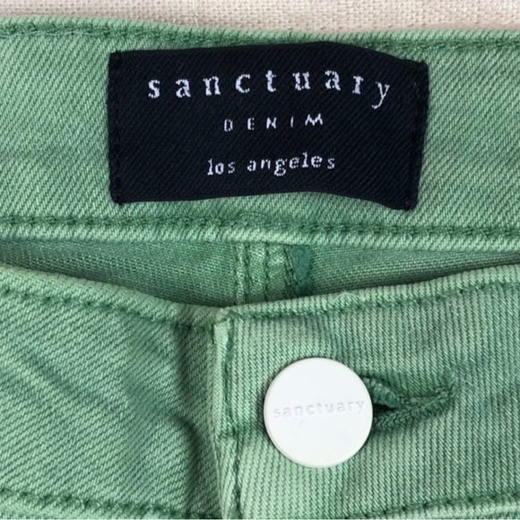 Sanctuary Nonconformist Button Fly Jeans Seamfoam GREEN SZ 31 NEW! - Picture 10 of 16